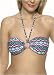  : Shoshanna Pixelated Stripe bandeau bikini top