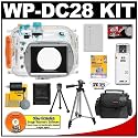 Canon WP-DC28 Waterproof Case with NB-7L Battery + Case + Tripod + Cameta Bonus Accessory Kit for PowerShot G10 Digital Camera