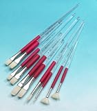 Review ColArt  / Winsor Newton Natural Grip - Hog Long handled Artists Brushes Set of 6