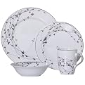 Dinnerware Collection - White and Platinum