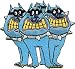 The Beatles - Blue Bulldogs from The Yellow Submarine - Embroidered Iron On or Sew On Patch