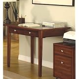 Contemporary Cherry Finish Home Office Small Writing Desk