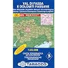 Val di Fassa e Dolomiti Fassane: Wanderkarte Tabacco 06. 1:25000