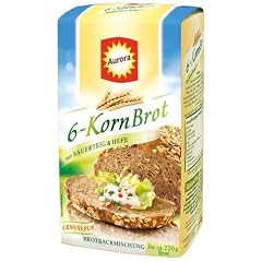Aurora 6-Korn Brot Brotbackmischung, 6er Pack (6 x 500 g)