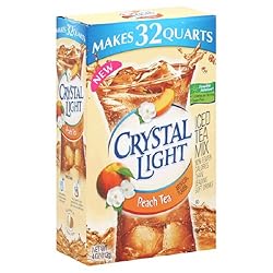 Crystal Light Peach Tea, Iced Tea Mix, (32-Quart) 4-Ounce Boxes (Pack of 5)