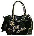 Juicy Couture Black Velour Daydreamer Handbag YHRU 1738