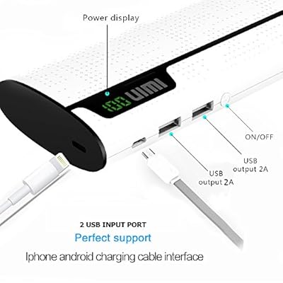 UIMI U2 Power Bank&nbsp;External Battery Pack Portable Charger With IOS Charging Interface 15600 mAh FREE USB LED LIGHT
