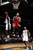 Chicago Bulls v Washington Wizards, Washington, DC - February 28: Derrick Rose and Rashard Lewis Photographic Poster Print by Ned Dishman, 24x36