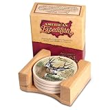 American Expedition Set of 4 Stone Coasters