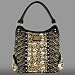 ED HARDY ORIGINAL QUENTIN ZIP TOP HOBO BAG BLACK