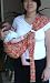 Lite-on-shoulder Ring/pouch Hybrid Baby Sling(Ruby fan-tacy)
