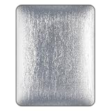 NavJack Glass Fiber Backed Hard Shell Case with Cloth Lined Inner Face for iPad Corium - Glitter Fiber - Silver (NJ-J012-45)