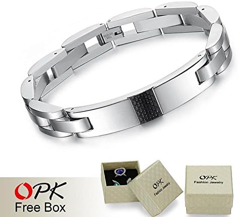Second Face Opk Jewelry Bracelet Chains Carbon Fiber Balance Bracelets For Men 316L Taniless Steel New Arrivel 3135