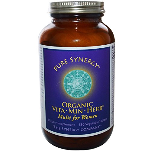 Pure Synergy Organic VitaMinHerb Wholefood Multi for Women 180 Tablets by The Synergy Company Pure Synergy Organic VitaMinHerb Wholefood Multi for Women 180 Tablets by The Synergy Company