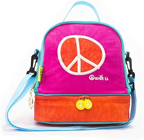 Biglove Peace Lunch Bag, Magenta