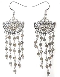 Ear Rings for Teens Handmade Silver Jewelry 1.5 inches (ers281)