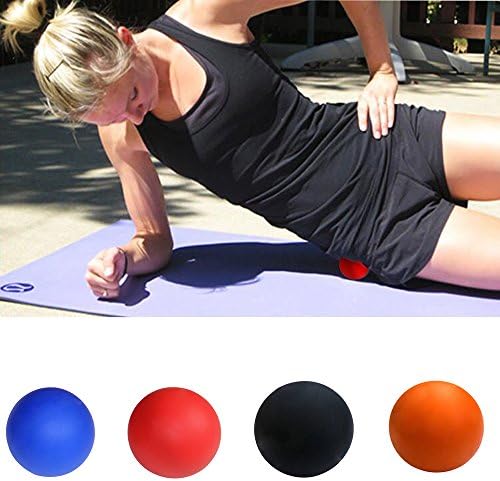 Solarphy Silicone Massage Balls- Great for Trigger Point Therapy, Myofascial Release, Deep Tissue Massage and Self Massage Packed in 2 Pieces (black)
