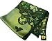 Skov Silk Hand-painted Silk Scarf, 15 X 60 Charmuse Rectangle - One of a Kind Painted and Signed By the Artist in Hues of Green and Black