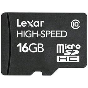 Lexar - Carte m�moire microSD High Speed -  avec adaptateur SD et lecteur USB - Classe 10 - 16 Go