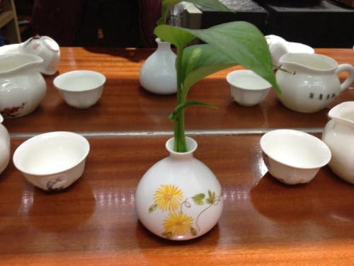 Sado Delicate Mini Vase Series (White/chrysanthemum)