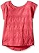 Crazy 8 Girl's Pink Crochet-Front Knit Top