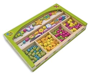 Melissa & Doug Gleeful Garden Wooden Bead Set