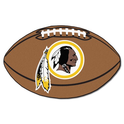 FANMATS NFL Washington Redskins Nylon Face Football Rug
