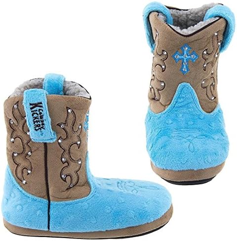 Cowboy Kickers Blue Cross Slippers for Girls ToddlerXXL