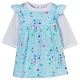 Newborn Girls' Circo Star Jumper Dress - Aqua