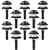 Intermatic LX10610T25 Malibu 10-Pack Low-Voltage Plastic Lights with 44-Watt Power Pack and 50-Foot Cable, Black