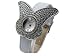 Original Damen Omax Uhr, Elegantes Design, mit �ber 120 Strasssteinen, weisses Lederarmband
