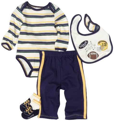Vitamins Playwear Baby-boys Newborn Football 4 Piece Pant Set,