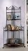 Kitchen & Housewares : Cottage Style Dark Oak Finish Corner Rack