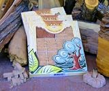 Piñon Natural Wood Incense Box with 100 Bricks and Holder