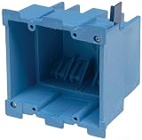 Carlon BH234R Outlet Box, Old Work, 2 Gang, 3-7/8-Inch Length by 2-3/8-Inch Width by 3-5/8-Inch Depth, Blue, 18-Pack