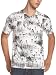 Calvin Klein Men's Short Sleeve All Over Shirt,Coconut,X-Large