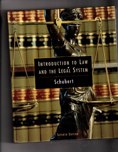 Introduction To Law And The Legal System Seventh Edition