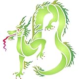 Dragon Stencil - (size 7
