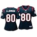 Andre Johnson Reebok Navy Replica Houston Texans Women's Jersey - Medium