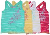 Infant Girls' Striped Tank Top with Glitter Print