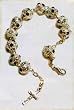 Bracelet with Multicolored Beads and Crucifix - MADE IN ITALY
