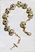 Bracelet with Multicolored Beads and Crucifix - MADE IN ITALY