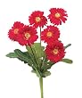 Club Pack of 12 Decorative Artificial Red Gerbera Daisy Floral Bouquets 13"