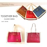 セレブ注目ブランド！Thursday Friday サーズデイ・フライデイ together bag エルメスバーキン風パロディプリント　トートバッグ【ピンク】　並行輸入品