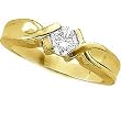 14K Yellow Gold Diamond Solitaire Engagement Ring - 0.50 Ct.