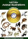 Full-Color Animal Illustrations CD-ROM and Book (Dover Pictorial Archives)