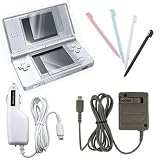 For Nintendo DS LITE NDSL Accessary Bundle Car Charger + Home Charger + Screen Protector + Stylus