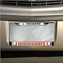 Miami Hurricanes Chrome License Plate Frame