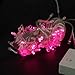 100 LED Multifunction Indoor Outdoor Wedding Party Patio Window Fairy String Dorm Lights - 32ft (Pink)