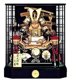 五月人形 子ども大将 久月 9号彫金若大将 取付ケース入
